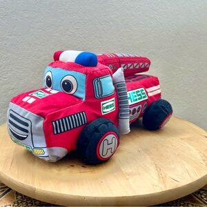 My First Hess Truck Plush 2020 Fire Truck Lights Sound Music Tested Works 12”